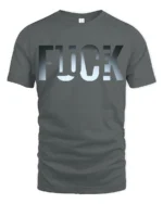 Flock Funny Wordplay Bird Humor Minimal Graphic T Shirt - gray t-shirt on white background