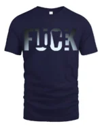 Flock Funny Wordplay Bird Humor Minimal Graphic T Shirt - navy t-shirt on white background