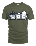 Ctrl Alt Del Funny Keyboard Crime Humor Graphic T Shirt - military green t-shirt on white background