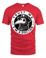 Trust Me Im A Doctor Plague Mask Funny Halloween Graphic T Shirt - red t-shirt on white background