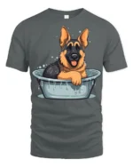 Product - gray t-shirt on white background