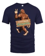 Dont Be An Assquatch Funny Bigfoot Graphic T Shirt Humor Style Tee - navy t-shirt on white background
