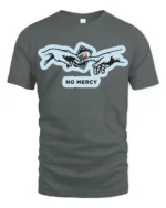 No Mercy UNO Reverse Card Funny Meme Game T Shirt - gray t-shirt on white background