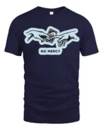 No Mercy UNO Reverse Card Funny Meme Game T Shirt - navy t-shirt on white background