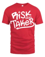 Risk Taker Bold Street Style Motivational Graphic Tee - red t-shirt on white background