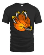 Beast Claw Basketball Graphic T Shirt Cool Athlete Style Tee - black t-shirt on white background