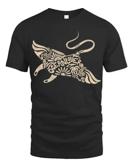 Ingenious Creative Art Tshirt Abstract Typography Graphic - black t-shirt on white background