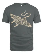 Ingenious Creative Art Tshirt Abstract Typography Graphic - gray t-shirt on white background