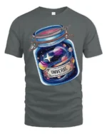 Universe In A Jar Tshirt Cosmic Space Galaxy Graphic Art - gray t-shirt on white background