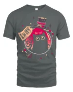 Funny Magic Potion Cat Graphic Tee Cute Mystery Style Art - gray t-shirt on white background