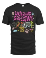 Unbound Collective Adventure Graphic Tee Outdoor Fun Tshirt - black t-shirt on white background