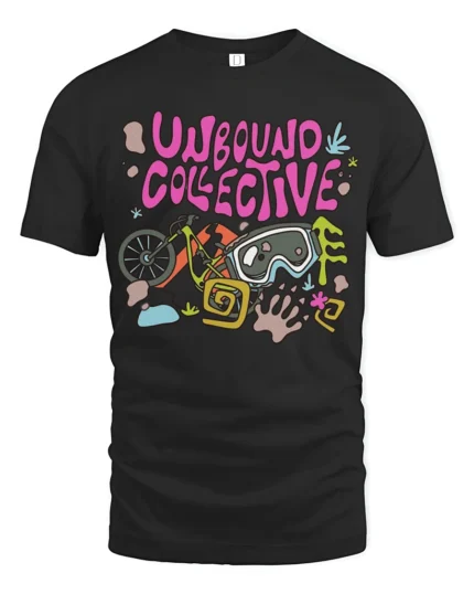 Unbound Collective Adventure Graphic Tee Outdoor Fun Tshirt - black t-shirt on white background