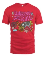 Unbound Collective Adventure Graphic Tee Outdoor Fun Tshirt - red t-shirt on white background