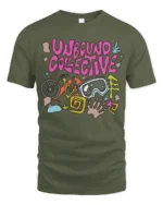 Unbound Collective Adventure Graphic Tee Outdoor Fun Tshirt - military green t-shirt on white background