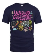 Unbound Collective Adventure Graphic Tee Outdoor Fun Tshirt - navy t-shirt on white background
