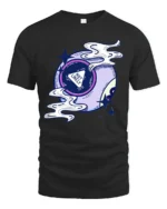 Not Likely Magic Eight Ball Graphic Tee Cosmic Humor Tshirt - black t-shirt on white background