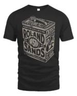 Vintage Motor Oil Rolando Sands Garage Style Graphic Tee Retro Tshirt - black t-shirt on white background