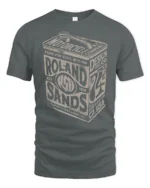 Vintage Motor Oil Rolando Sands Garage Style Graphic Tee Retro Tshirt - gray t-shirt on white background