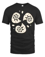 Abstract Spiral Sun Symbols Boho Minimal Art Graphic Tee Cool Tshirt - black t-shirt on white background