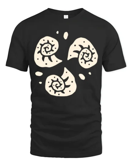 Abstract Spiral Sun Symbols Boho Minimal Art Graphic Tee Cool Tshirt - black t-shirt on white background