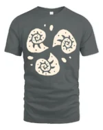 Abstract Spiral Sun Symbols Boho Minimal Art Graphic Tee Cool Tshirt - gray t-shirt on white background