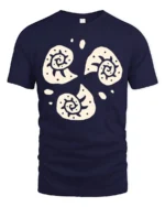 Abstract Spiral Sun Symbols Boho Minimal Art Graphic Tee Cool Tshirt - navy t-shirt on white background