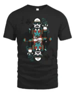 Funny King Card Stoner Graphic Tee Cool Playing Card Tshirt - black t-shirt on white background