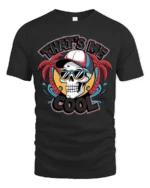 Thats Me Cool Skull Sunglasses Summer Vibes Graphic T Shirt - black t-shirt on white background