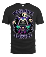 Mystic Shadow Cat Warlock Skulls Magic Graphic Soft Tshirt - black t-shirt on white background