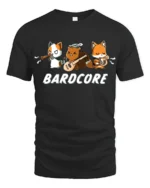 Funny Bardcore Animal Musicians Tabletop Gaming Graphic Tshirt - black t-shirt on white background