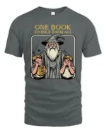 Funny Wizard Lord Of The Dad Jokes Fantasy Graphic Tshirt - gray t-shirt on white background