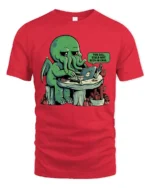Funny Cthulhu This Call Could Have Been An Email Tshirt - red t-shirt on white background