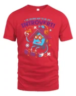 Funny Introvert House Gaming Skateboard Graphic Tshirt - red t-shirt on white background