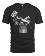 Humorous British History Napoleon Not Today London Graphic Tee - black t-shirt on white background