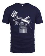 Humorous British History Napoleon Not Today London Graphic Tee - navy t-shirt on white background