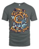 Inspirational Anchor Guide Me Never Hold Me Down Tshirt - gray t-shirt on white background