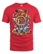 Inspirational Anchor Guide Me Never Hold Me Down Tshirt - red t-shirt on white background