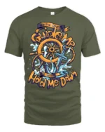Inspirational Anchor Guide Me Never Hold Me Down Tshirt - military green t-shirt on white background