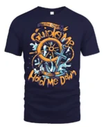 Inspirational Anchor Guide Me Never Hold Me Down Tshirt - navy t-shirt on white background