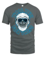Cool Shaded Yeti Yall Yet For This Funny Graphic Tshirt - gray t-shirt on white background