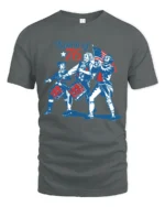Revolutionary Drummer Boys Spirit Of 76 Vintage Graphic Tee - gray t-shirt on white background