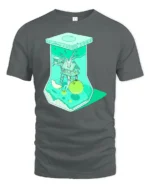 Surreal Apple Treehouse Terrarium Aesthetic Soft Tshirt - gray t-shirt on white background