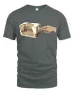 Aesthetic Pencil Sharpener Lumberjack Chainsaw Premium Tee - gray t-shirt on white background
