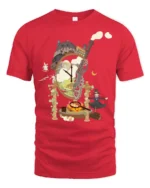 Magical Fire Demon Cooking Breakfast Premium Tee - red t-shirt on white background