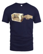 Aesthetic Pencil Sharpener Lumberjack Chainsaw Premium Tee - navy t-shirt on white background