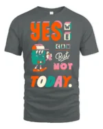 Sassy Procrastination Graffiti Monster Retro Graphic Tshirt - gray t-shirt on white background