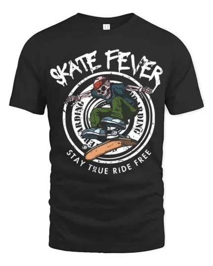 Rebellious Urban Skateboarder Bandana Skull Soft Tshirt - black t-shirt on white background
