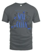 Inspiring Save The Ocean World Oceans Day Graphic Tee - gray t-shirt on white background