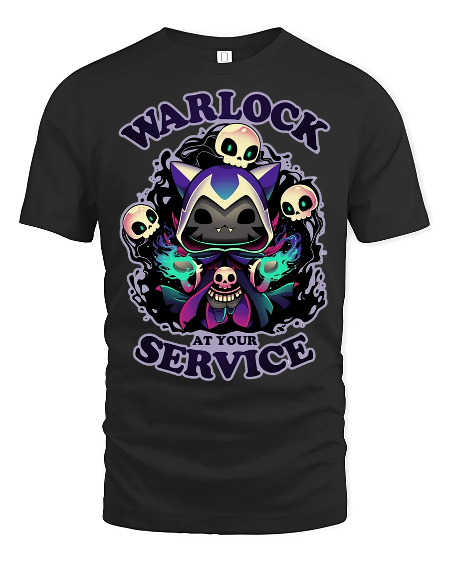 Mystic Shadow Cat Warlock Skulls Magic Graphic Soft Tshirt - 1 Mystic Shadow Cat Warlock Skulls Magic Graphic Soft Tshirt - black t-shirt on white background