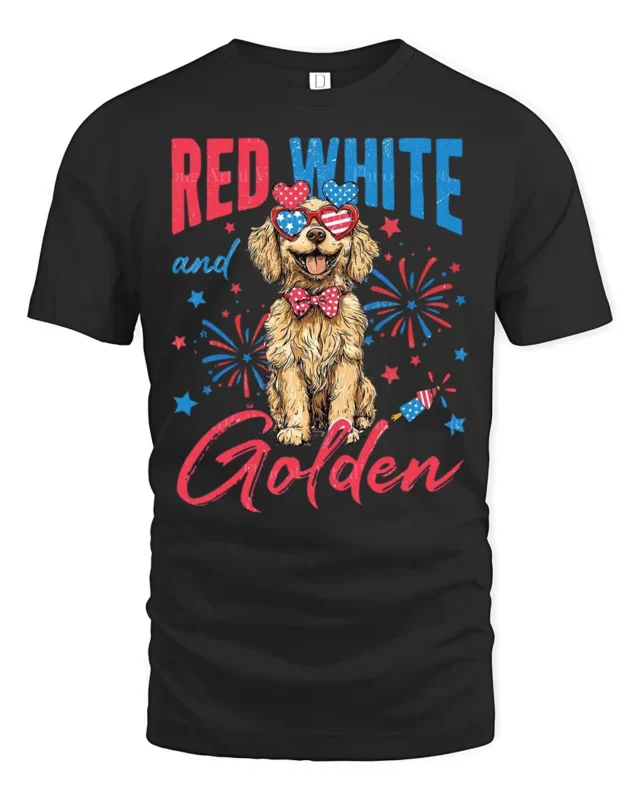 Cute Independence Day American Flag Bowtie Dog Soft Tshirt - black t-shirt on white background